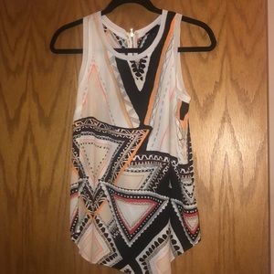 Mossimo tank with zipper back